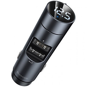 Mua Tẩu sạc xe hơi BASEUS BS-01 Dual USB Bluetooth Car Charger Wireless MP3 Player - Hàng chính hãng