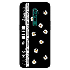 Ốp Lưng in cho Oppo Reno 10x Mẫu Hoa Cúc x Air - Hàng Chính Hãng
