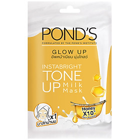 Mặt Nạ Sữa Dưỡng Trắng Nâng Tông Và Căng Bóng Da Pond'S White Beauty Glow Up Milk Mask 25G