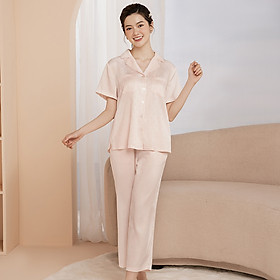 Bộ Đồ Satin Lửng Nữ Vincy Thoáng Mát BLS010S31