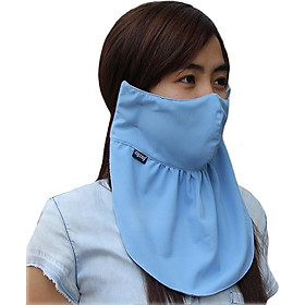 Khẩu trang lớn chống nắng UPF50+ Deep Sky Blue Zigzag MAS00403