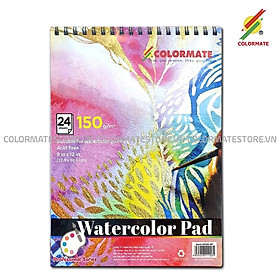 Giấy vẽ Colormate Watercolor Pad A4 định lượng 150GMS