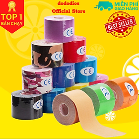 Băng keo dán cơ thể thao dododios chất liệu cao cấp chống chấn thương, bảo vệ trong quá trình tập gym, băng dán thể thao, băng dán cơ tay, băng dán cơ chân - Hàng chính hãng