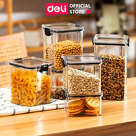 Mua Hộp Nhựa Đựng Thực Phẩm Khô DELI- Hộp Nhựa Đựng Ngũ Cốc Đồ Khô Nắp Kín Chống Ẩm Mốc Nắp Kín Sắp Xếp Nhà Bếp Bảo Quản Thực Phẩm Phân Chia Thực Phẩm Chống Mùi Tủ Lạnh Chống Tràn Chống Rò Rỉ