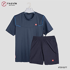 Bộ quần áo thể thao Big Size cộc tay nam Fasvin AT20155.HN chất thun cao cấp mềm mịn thoáng mát