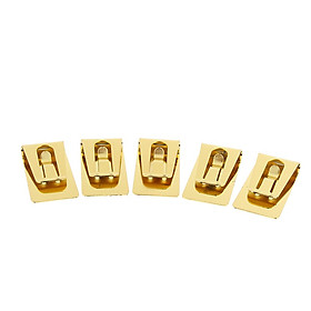 5x Mans Stainless Steel Slim Money Clip Wallet Card Cash Holder Clip Gold