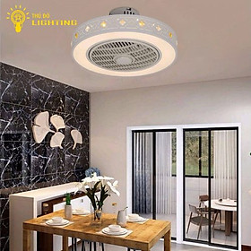 Mua Quạt Trần Có Đèn Led Trang Trí Phòng Khách Phòng Ngủ 3 Ốp Hàn Quốc 8902 Chế Độ Màu Điều Khiển Từ Xa Thông Minh