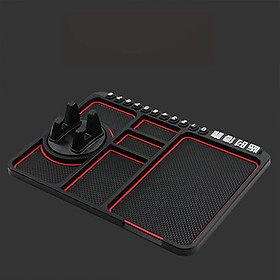 Multi-functional Car Dashboard Storage Pad Phone Holder Anti-slip Mat Universal Stand Plate For Holder
