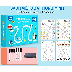 Sách viết xóa được cho bé, sách xóa thông minh - Hàng chính hãng