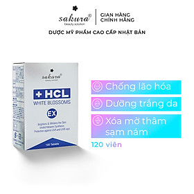 Viên uống hỗ trợ giảm nám Sakura HCL White Blossoms EX 120 viên