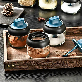 Mua Lọ đựng gia vị thủy tinh có nắp kèm thìa thông minh ( 1 lọ)