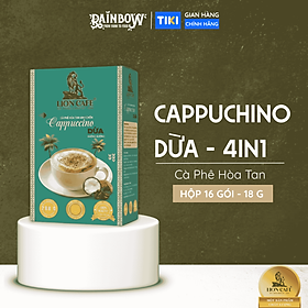 LION CAFE - Cà phê hòa tan 4in1 - Capuccino Dừa - Hộp 288g (16 gói x 18g)/Túi 540g (30 gói x 18g)