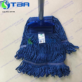 Mua Cây lau sàn công nghiệp dạng kẹp thân hợp kim nhôm với tấm lau làm 100% từ sợi cotton cao cấp màu xanh