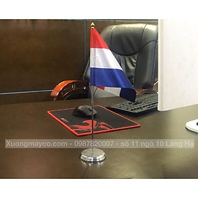 Cờ để bàn Nga đế đơn inox