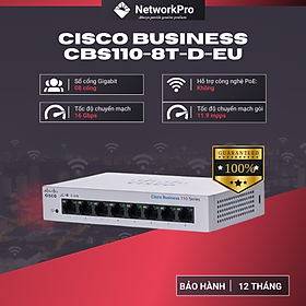 Mua Switch Cisco Business CBS110-8T-D-EU Hàng Chính Hãng | 08 Port GE