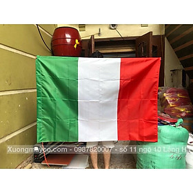 Quốc Kỳ Italy 1x1,5m in thẩm thấu 1 lớp vải
