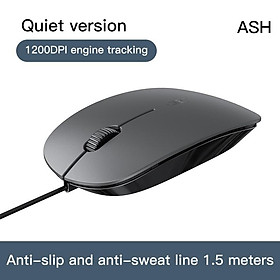 Mua Chuột Quang Chơi Game Không Dây Không Gây Tiếng Ồn Có Dây USB 1200DPI Cho Máy Tính/Laptop