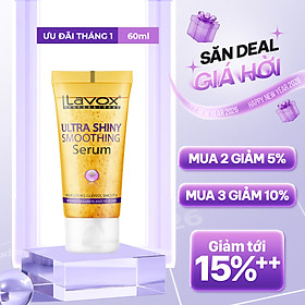 Serum dưỡng bóng tóc Lavox 60ml (Tuýp Cam)
