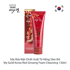 Sữa Rửa Mặt Hồng Sâm Đỏ My Gold Korea Red Ginseng Foam Cleanser (30ml)