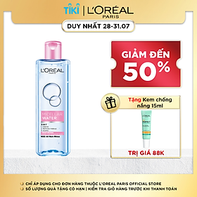 Nước tẩy trang L'Oreal Paris 3-in-1 Micellar Water 400ml