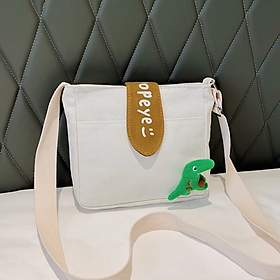 Túi Đeo Chéo Đeo Vai Nữ Vải Canvas Dày Dặn Thời Trang Hàn Quốc D5660