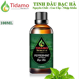 Tinh Dầu BẠC HÀ Thiên Nhiên Nguyên Chất 100ML - Tinh Dầu Xông Phòng BẠC HÀ Nguyên Chất Giúp Bảo Vệ Sức Khỏe, Kháng Khuẩn, Thư Giãn Tinh Thần và Xua Đuổi Côn Trùng