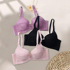 Áo lót nữ có gọng mỏng, mềm , siêu nhẹ ren hoa cup B