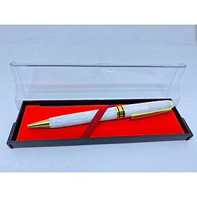 Bút ký cao cấp làm từ Trai biển Trắng -- khẳng định đẳng cấp ngay từ cái nhìn-NẮP XOÁY -tặng hộp đựng lót nhung
