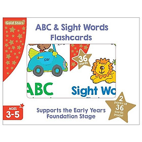 [Download Sách] Gold Stars ABC & Sight Words Flashcards Set