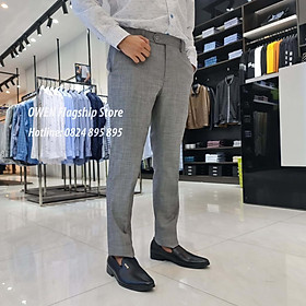 OWEN - () Quần âu nam công sở dáng SLIMFIT trợ cạp tăng đơ co dãn mã QST22418 - OWEN Flagship Store