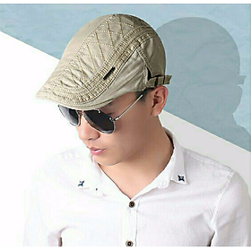 Hình ảnh Nón mũ beret nam thời trang Hàn Quốc màu kem DN19BRN0725