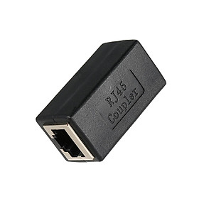 RJ45 Coupler In-Line Coupler CAT 5/CAT 6/CAT 7 LAN Ethernet Cable Extender Adapter Connector Female to Female Straight