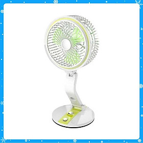 Mua Quạt treo tường mini  quạt sạc tích diện  quạt không dây  Quạt gấp có đèn tích hợp 2 trong 1 siêu tiện ích - Xanh lá - Hàng Chất Lượng
