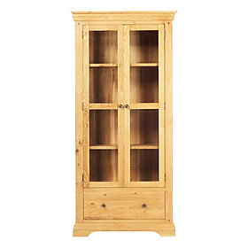 Tủ trưng bày 2 cánh kính Victoria gỗ sồi