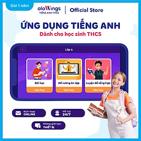 Hình ảnh Voucher App học tiếng Anh dành cho học sinh Cấp 2 ALOWINGS Mã kích hoạt online áp dụng trên toàn quốc