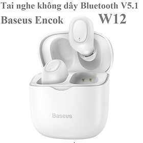 Mua Tai nghe không dây Bluetooth V5.1 App chỉnh sửa cài đặt Baseus Encok W12 - Hàng chính hãng