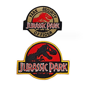 Patch_miếng dán velcro vải Jarussic Park công viên khủng long