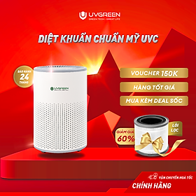 Mua Máy Lọc Không Khí Diệt Khuẩn UVGREEN KA350 35m2 - Hàng chính hãng - Đèn UVC Mỹ  Lõi HEPA H13 Sạch 99 97% Bụi Mịn  Mùi Hôi  Khói  Lông Tóc
