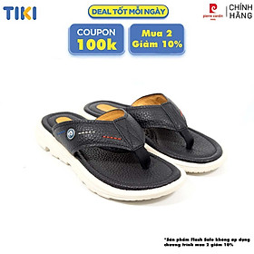 Dép nam da bò cao cấp Pierre Cardin - PCMFWL 150