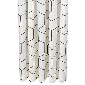 Rèm Phòng Tắm JYSK Tidan Cotton Xám Trắng 150 x 200 cm Plus