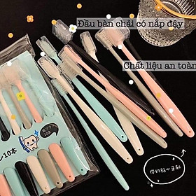 Mua Sét 10 Bàn chải xuất Nhật hàng hãng nội địa đóng túi zip(B.T)