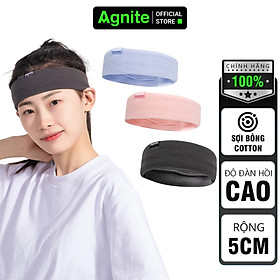 Băng đô thể thao AGNITE chính hãng, headband vải co giãn tập gym, bóng rổ