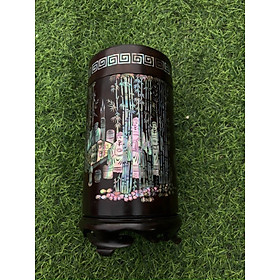 Mua Ống đựng chè gỗ gụ khảm ốc đẹp