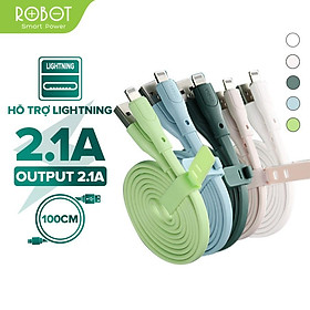 Mua Cáp Sạc Lightning/Micro/Type-C ROBOT - Dài 100CM RGL100/RGC100/RGM100 Tương Thích Với Các Dòng iOS/Android  Giao Màu Ngẫu Nhiên - Hàng Chính Hãng