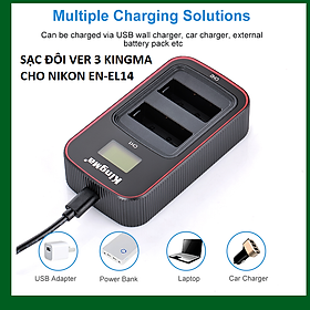 Mua SẠC ĐÔI VER 3 KINGMA CHO NIKON EN-EL14 - HÀNG CHÍNH HÃNG