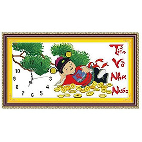 Tranh thêu chữ thập Tiền Vô Như Nước DLH-222877