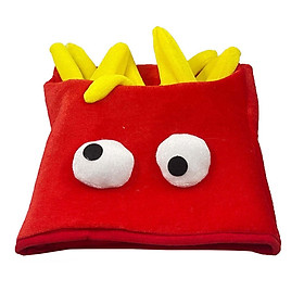 Fries Hat Party Hats Funny Photo Props Festival Decoration Holiday Gifts Ornament Fancy Dress Headdress Cosplay Costume Accessories Headwear