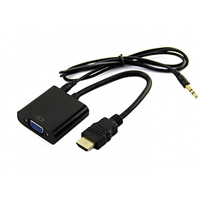 Mua Cáp HDMI ra Vga có âm thanh - dùng tốt cho laptop  android box