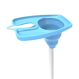 Hair Wash Basin Collapsible Shampoo Trays with Tube Earplugs Mobile Hair Washing Basin No Spills Wash Hair In Bed Hair