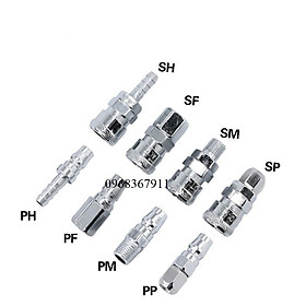 Mua Khớp nối nhanh khí nén  Đầu nối nhanh đầu bi dây hơi khí nén bộ khớp nối đực cái cắm ống hơi khí nén